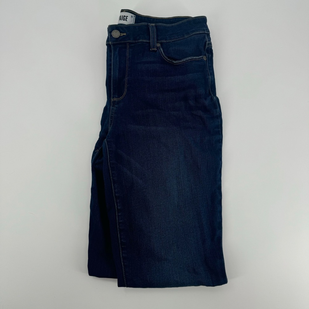 Paige Skyline Skinny Jeans Women's Size 31 Dark Wash Denim‎ Casual